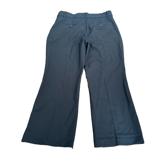 Madewell Women's Black Mid Rise Regular Fit Stretch Wide Leg Dress Pants Size 10 - Picture 2 of 8